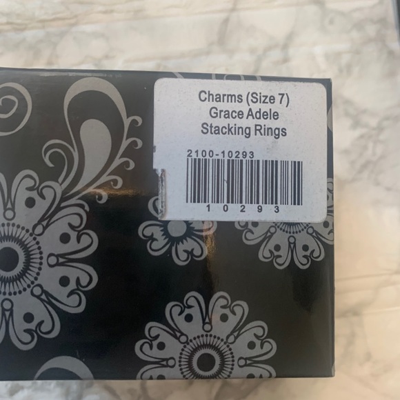 🇺🇸 Stacking rings size 7 Heart charm - Picture 4 of 4